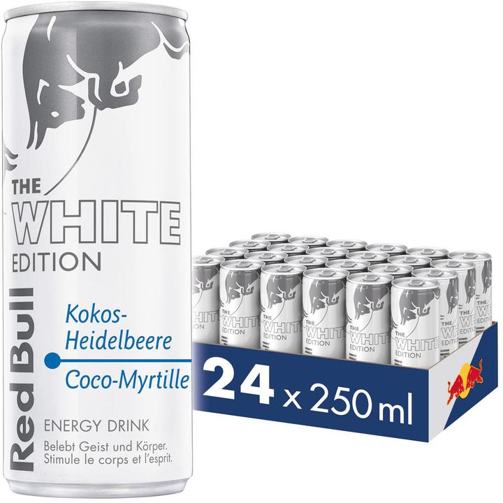 Red Bull Energy Drink The White Edition (Kokos-Heidelbeere) (24 x 25 cl)