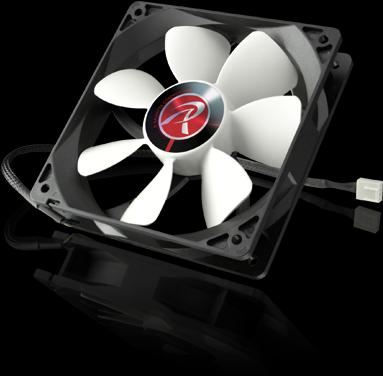 Actual product image Raijintek Boreas Beta black/white (120 mm)