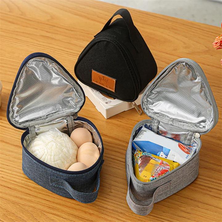 Produktbild Only-Bags.Store Mini Dreieckige Isolierung Tasche Aluminiumfolie Thermische Kühler Mittagessen Tote