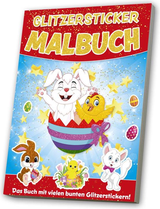 Produktbild Glitzersticker Malbuch Kunterbunte Welt zur Osterzeit