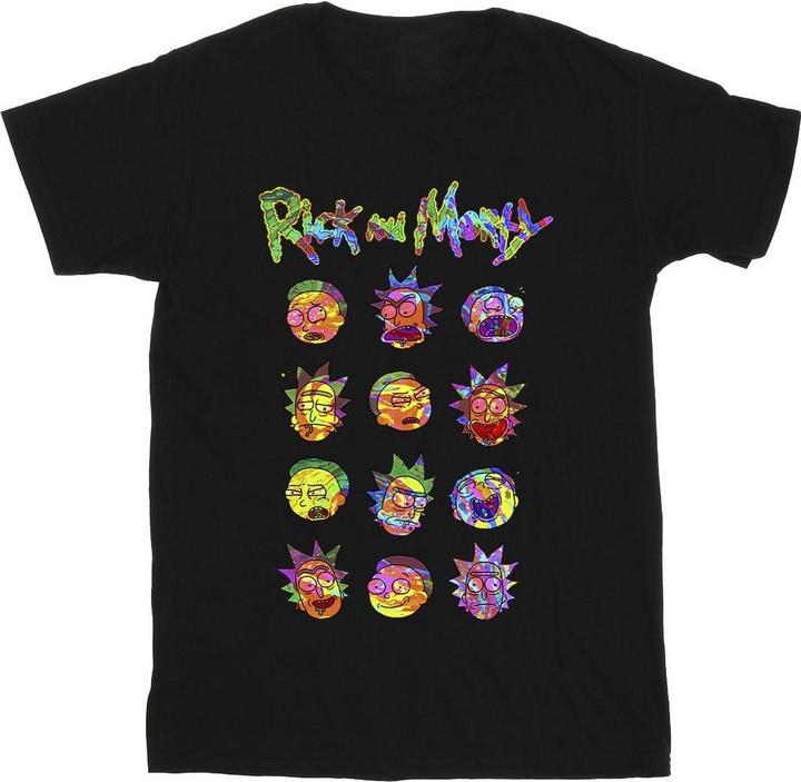 Immagine prodotto Rick And Morty Tie Dye Faces Maglietta Uomo (L)