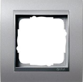 Actual product image Gira 021136 Frame 1f color alu Event f.color alu