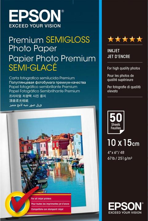Actual product image Epson Premium Semigloss (251 g/m², 10 x 15 cm, 50 x)