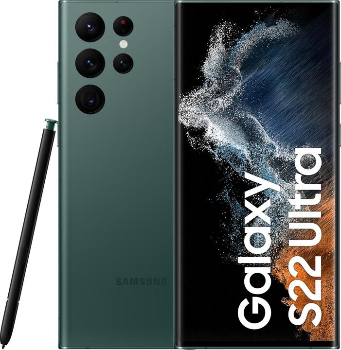 Actual product image Samsung Galaxy S22 Ultra (128 GB, Green, 6.80", Dual SIM, 108 Mpx, 5G)