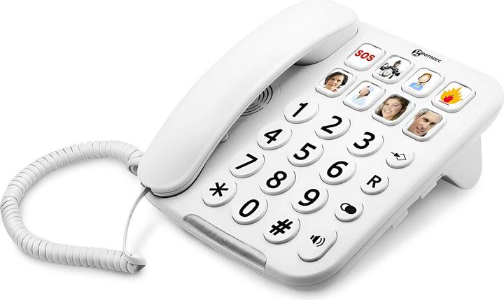 Produktbild Geemarc PhotoPHONE 110 - Verstärktes Telefon mit Fototasten - weiss