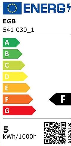 Energy Label EGB FilamentDIM Head Mirror E14 5W 530lm 2700K (E14, 5 W, 530 lm, 1 x, F)