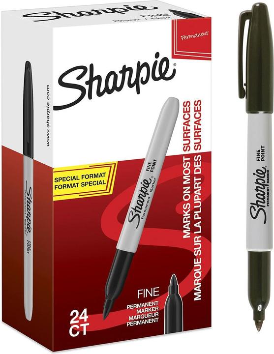 Produktbild Sharpie Permanent-Marker (Schwarz, Grau, 0.90 mm, 24 x)
