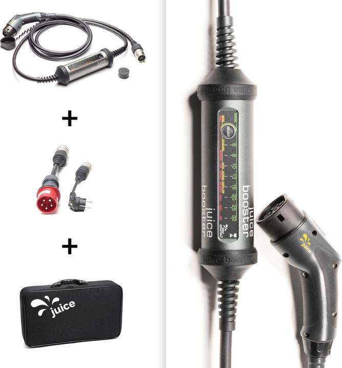 Actual product image Juice Technology Juice Booster 2 EU Basic Set (Type 2, 22 kW, 32 A, CEE32 red, CEE 7/7)