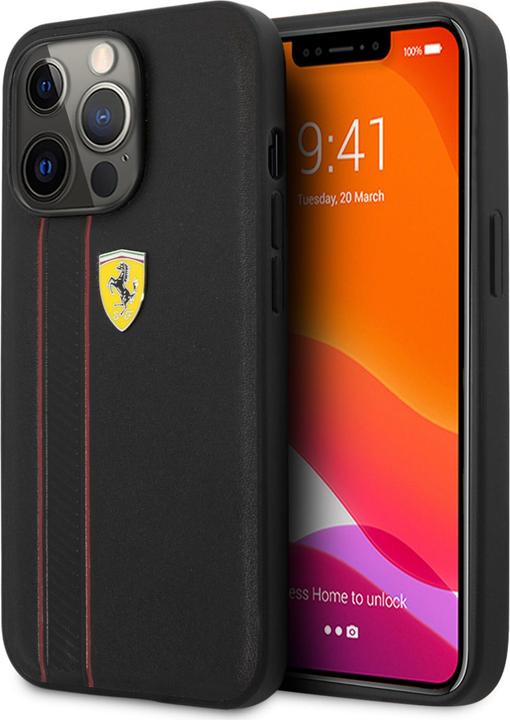 Immagine prodotto Ferrari Custodia iPhone 13 - Custodia rigida a righe in rilievo n. 169 (Apple iPhone 13 Pro)