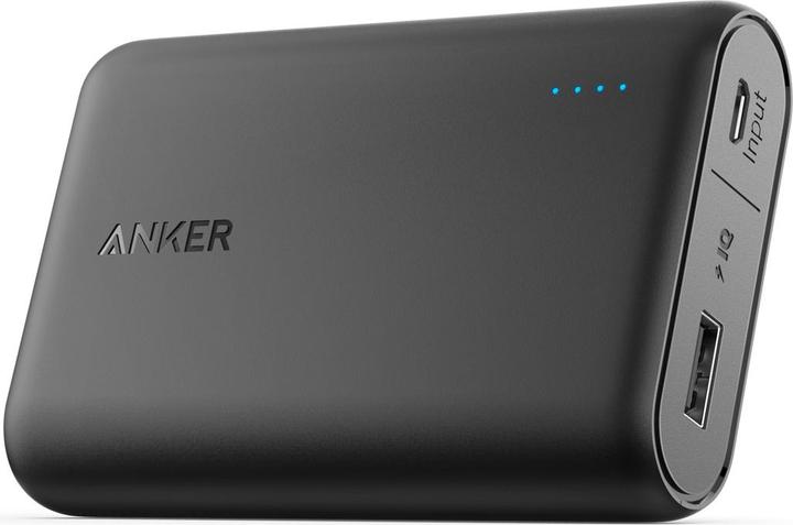 Anker Powerbank PowerCore 10000mAh, nero (10000 mAh, 36 Wh)