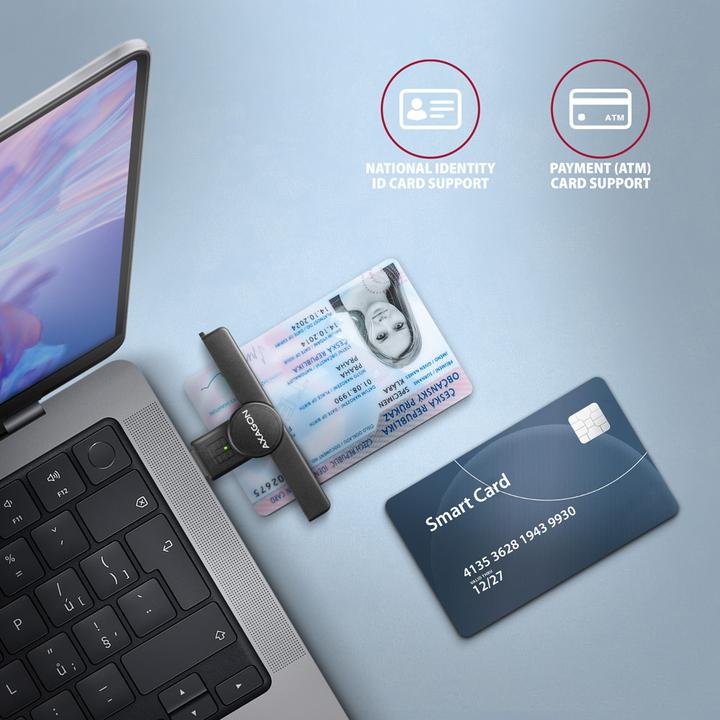 Image du produit Axagon CRE-SMPA USB Smart Card PocketReader (USB 2.0)