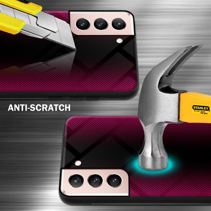 Produktbild Cadorabo TPU Gestreiftes Glas Cover (Samsung Galaxy S21 5G)
