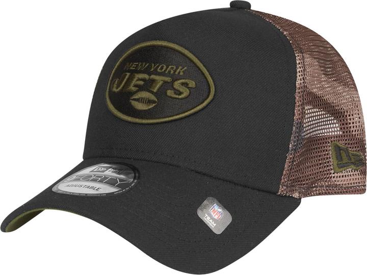 New Era Snapback Trucker Cap - New York Jets wood camo (One Size)