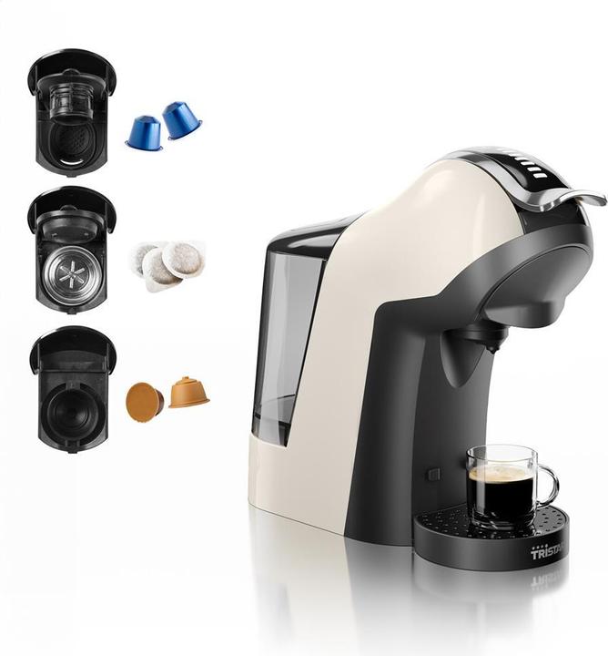 Produktbild Tristar Kapselmaskin nespresso Kompatibel CM-2301 Multi 3in1 19bar (EU-Stecker)