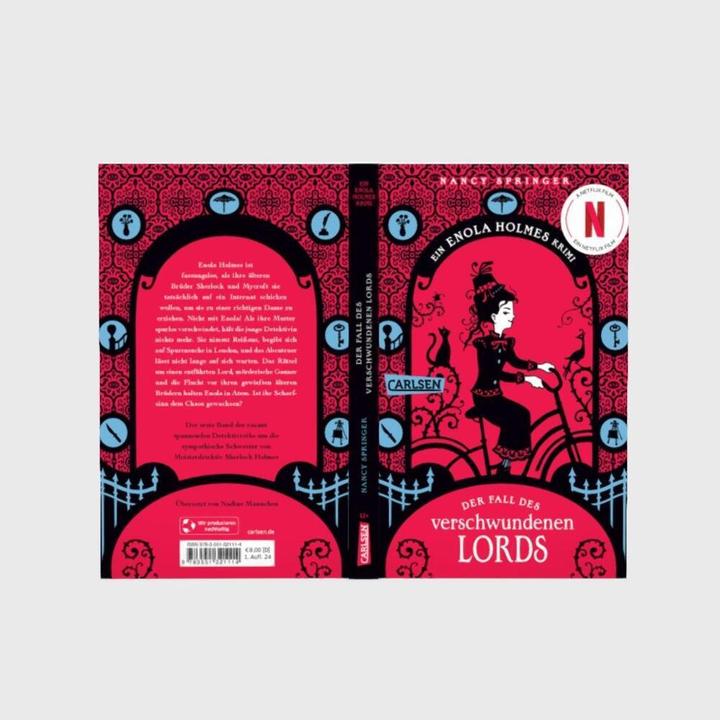 Actual product image Enola Holmes: Der Fall des verschwundenen Lords (German, Nancy Springer, 2024)
