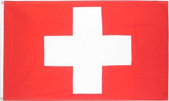 Actual product image Baispo Grand drapeau suisse 157cm x 88 cm