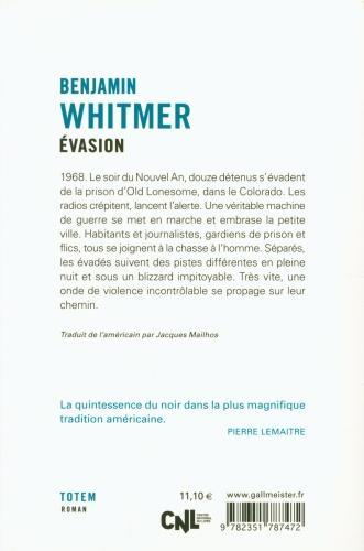 Immagine prodotto Evasion (Francese, Whitmer Benjamin, 2020)