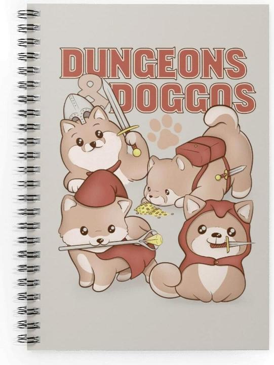 Actual product image Glass Staff Notizbuch Dungeons & Doggos Mehrfarbig (Lined, Hardcover)