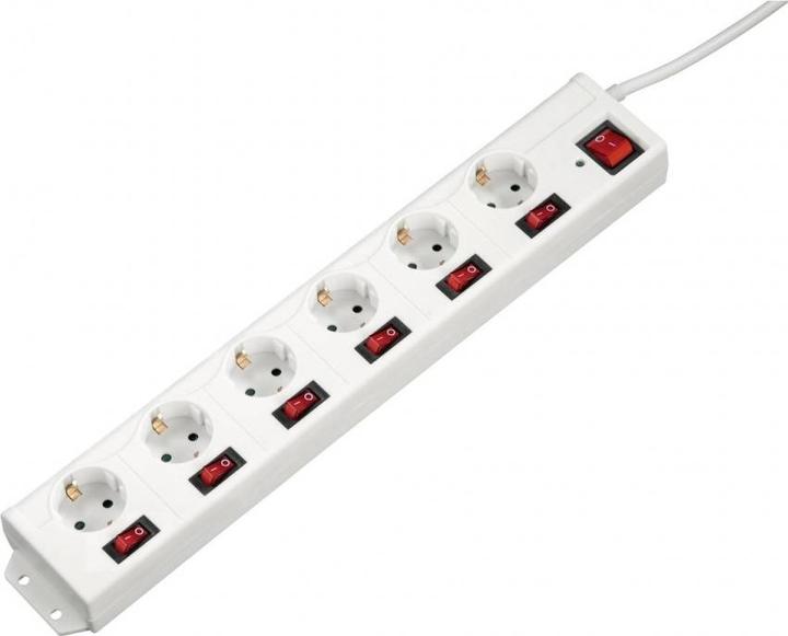 Produktbild Hama 00223159 Intelligente Steckerleiste 6 AC-Ausgänge 1,4 m 3680 W (6 x, CEE 7/3, 1.40 m)