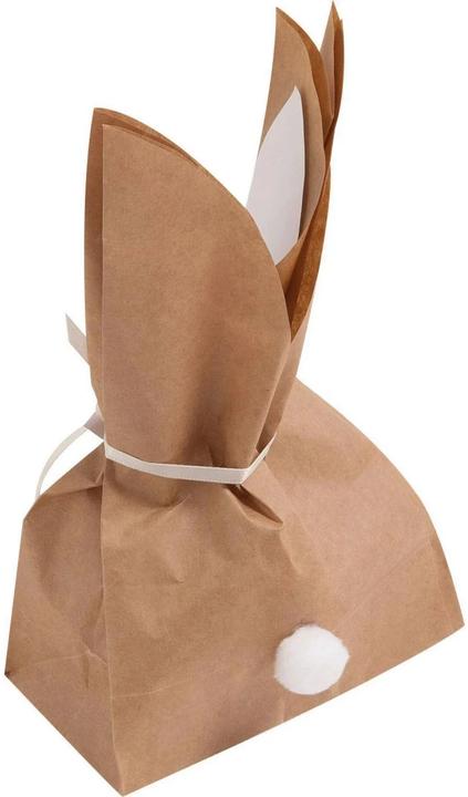 Image du produit Folia Kit de bricolage Set de sacs en papier Lapin marron/rose/blanc 9 pcs. (Pochette cadeau, 9 x)