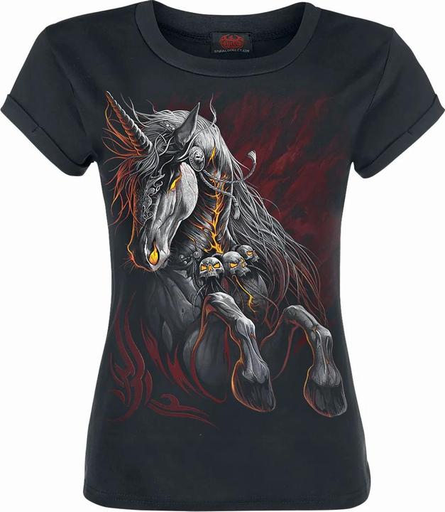 Produktbild Spiral Infernal Unicorn TShirt Mädchen Kurze Ärmel (158, 164)