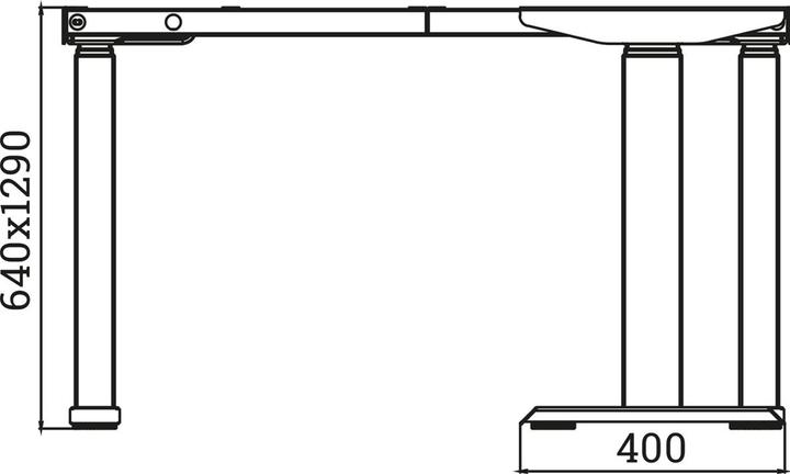 Produktbild OK-Line Höhenverstellbares Elektro-Schreibtisch-System TRD Flex