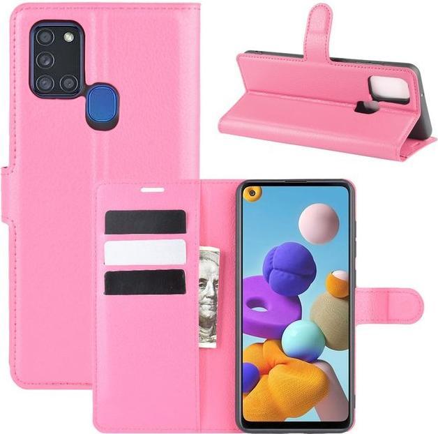 Produktbild MU Classic Litchi Leder Bookcover Series (Samsung Galaxy A21s)