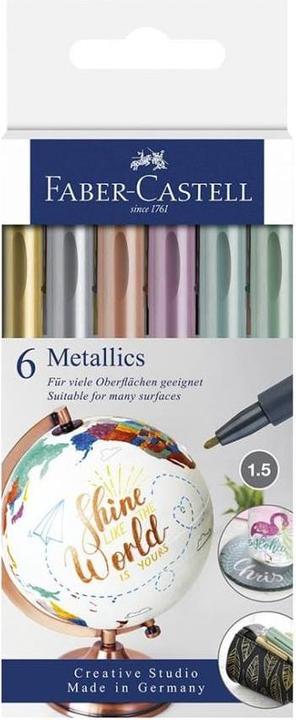Image du produit Faber-Castell Métallique (Multicolore, 1.50 mm, 6 x)