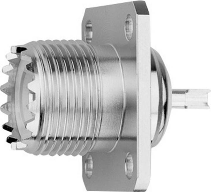 Immagine prodotto Telegärtner Presa UHF da incasso con flangia Corpo in ottone, Z08, SO-239 (Cavi antenna)