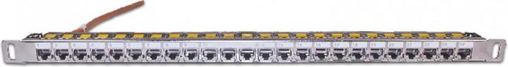 Actual product image Wirewin 24-port 0.5 U patch panel, shielded