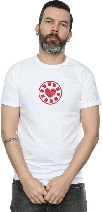 Actual product image Mens Avengers Endgame I Love You 3000 Tony Stark Heart T-Shirt (3XL)