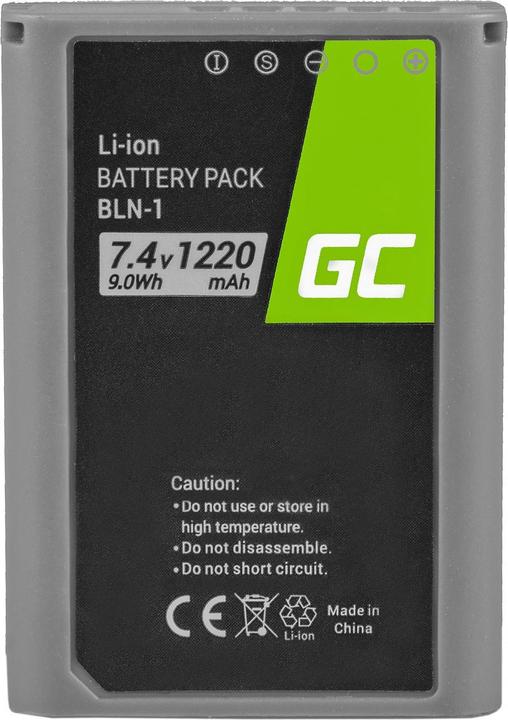 Actual product image GreenCell Camera Battery Olympus PEN-F OM-D EM1 EM5 - 7.4V - 1020mAh (Camera battery)