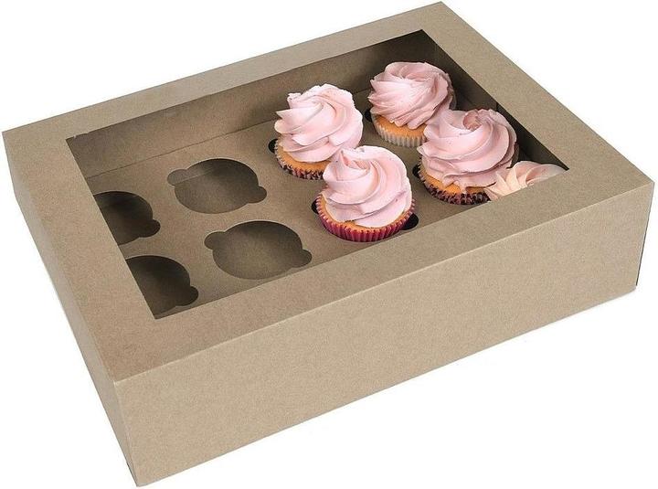Actual product image House of Marie Cupcake boxes for 12 cupcakes, 2 pieces