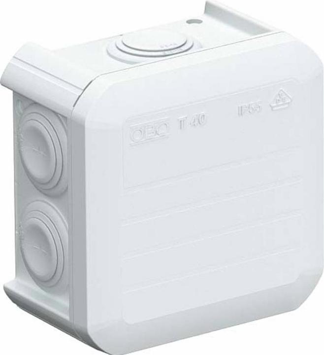 Produktbild OBO Bettermann OBO Kabelabzweigkasten T40 xx52 reinweiss