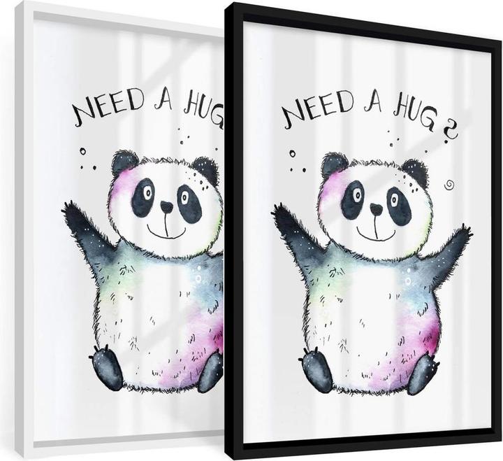 Image du produit Trenddeko panda heureux (60 x 80 cm)