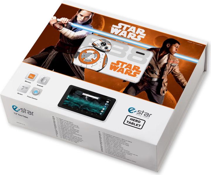 Produktbild Estar Tablet HERO BB8 7 16 GB (7", 16 GB, Weiss, Orange, Schwarz)