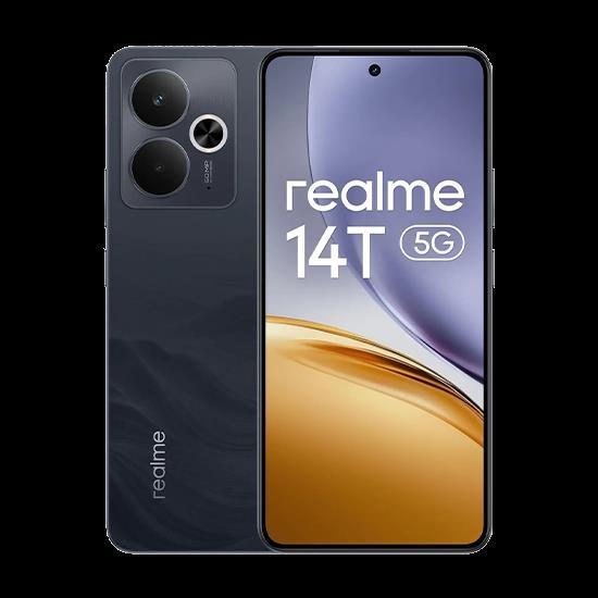 Produktbild realme 14T 5G 8GB 256GB Obsidian Black (256 GB, Obsidian Black, 6.67", SIM + eSIM, 50 Mpx, 5G)
