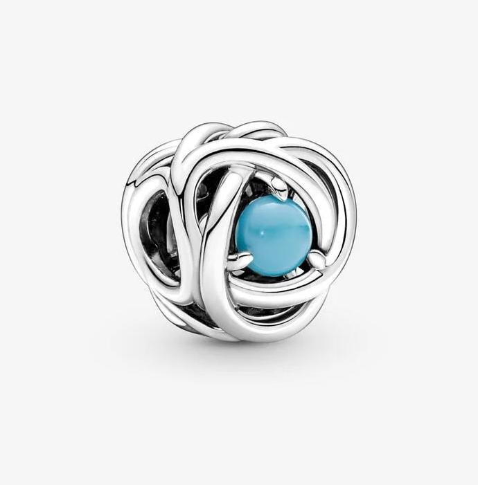 Produktbild Pandora Dezember Geburtsstein Türkis Ewigkeitskreis Charm (Sterling Silber 925)