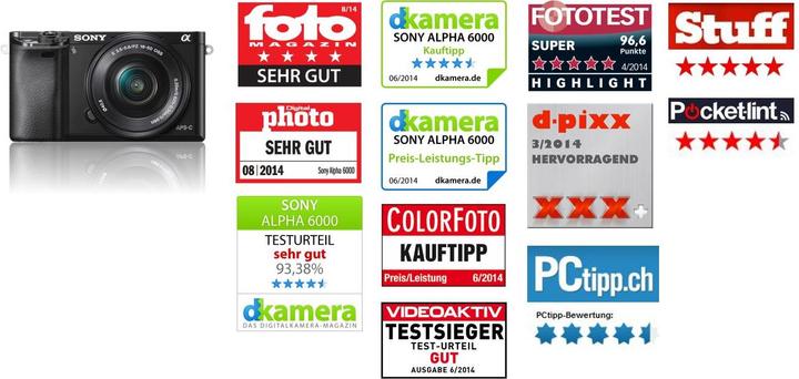 Immagine prodotto Sony Alpha 6000 (24 Mpx, APS-C / DX)