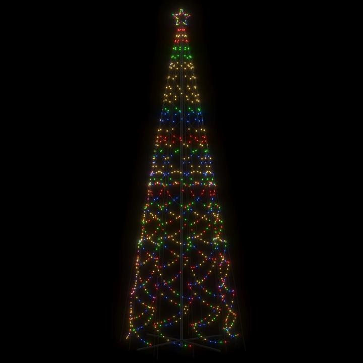 Produktbild VidaXL LED-Weihnachtsbaum Kegelform Mehrfarbig 1400 LEDs 160x500 cm
