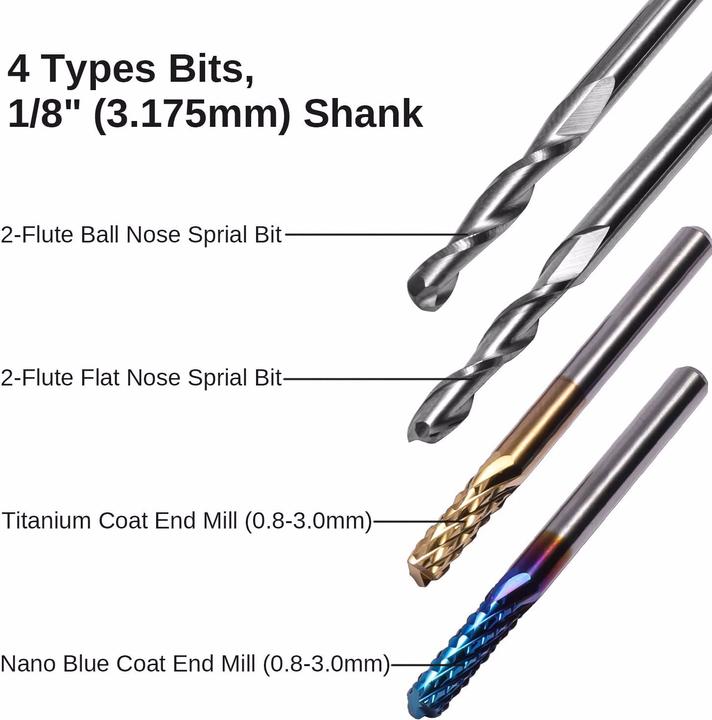 Actual product image Genmitsu End mill set