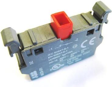 Actual product image ABB Contact elements, without holder 1NC.