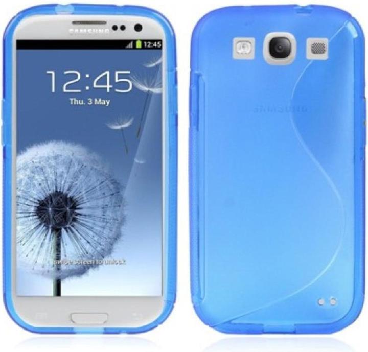 Produktbild König Design Schutzhülle TPU Case für Handy Samsung I9300 Galaxy S3 Transparent Blau (Samsung Galaxy S3 LTE i9305, Samsung Galaxy S3 i9300)