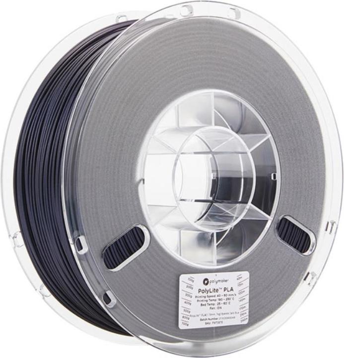 Productafbeelding Polymaker PolyLite PLA Sparkle Donkerblauw 1,75mm 1kg (PLA, 1.75 mm, 1000 g, Blauw)