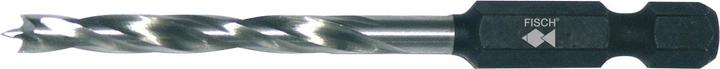 Actual product image Fisch Wood twist drill with 1/4" bit holder DIN3126 Wood drill bit drill ø 3mm HSS (3 millimetres)