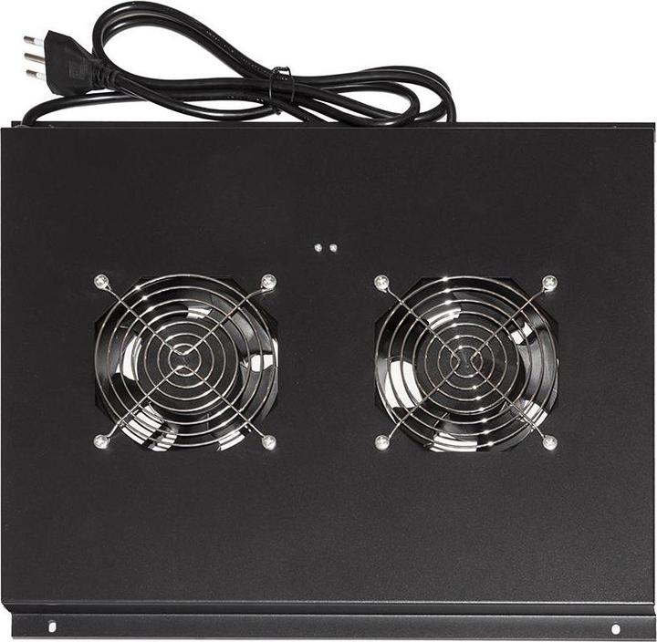 ARMADIO RACK KIT 2 VENTOLE SOFFITTO ARMADI 22/24U PROF. 600MM NERO