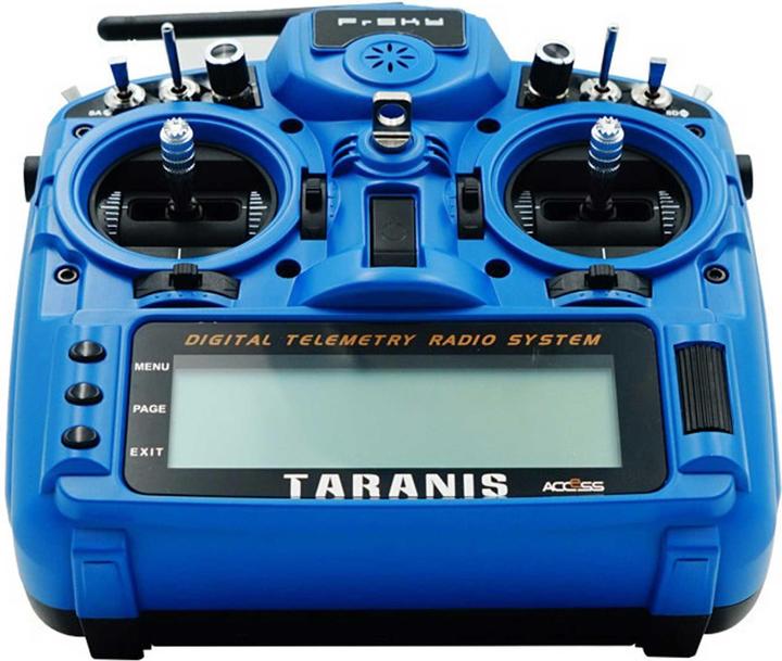 Image du produit FrSky taranis x9d plus 2019 eu/lbt set émetteur sky blue 2,4ghz avec carte sd, sans batterie, guide de