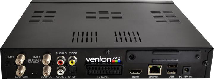 Produktbild Venton Unibox HD eco+, Linux E2 Receiver, 2x DVB-C/T2 Twin (DVB-C, DVB-T)