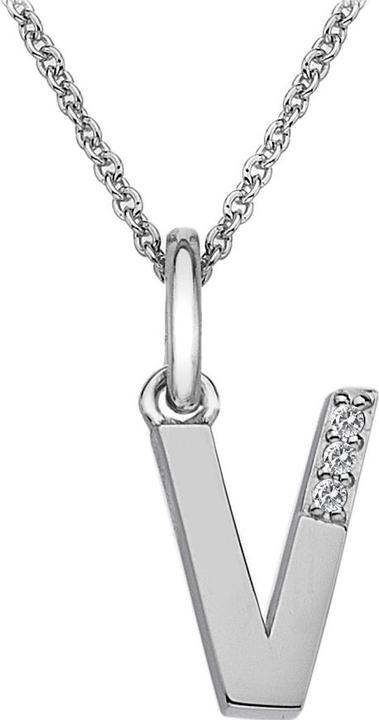 Immagine prodotto Hot Diamonds collana di diamanti lettera V (Argento 925, 40 - 45 cm)