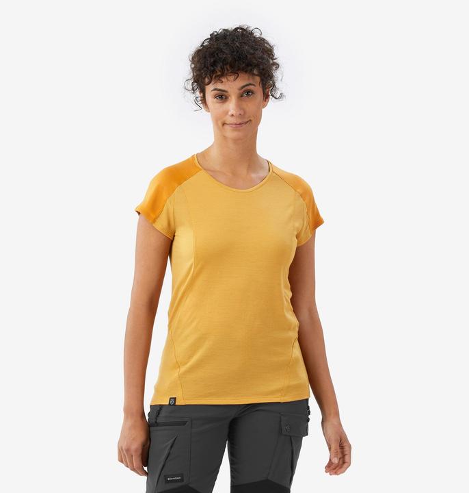 Forclaz Merinoshirt Damen kurzarm - Merino Resist gelb